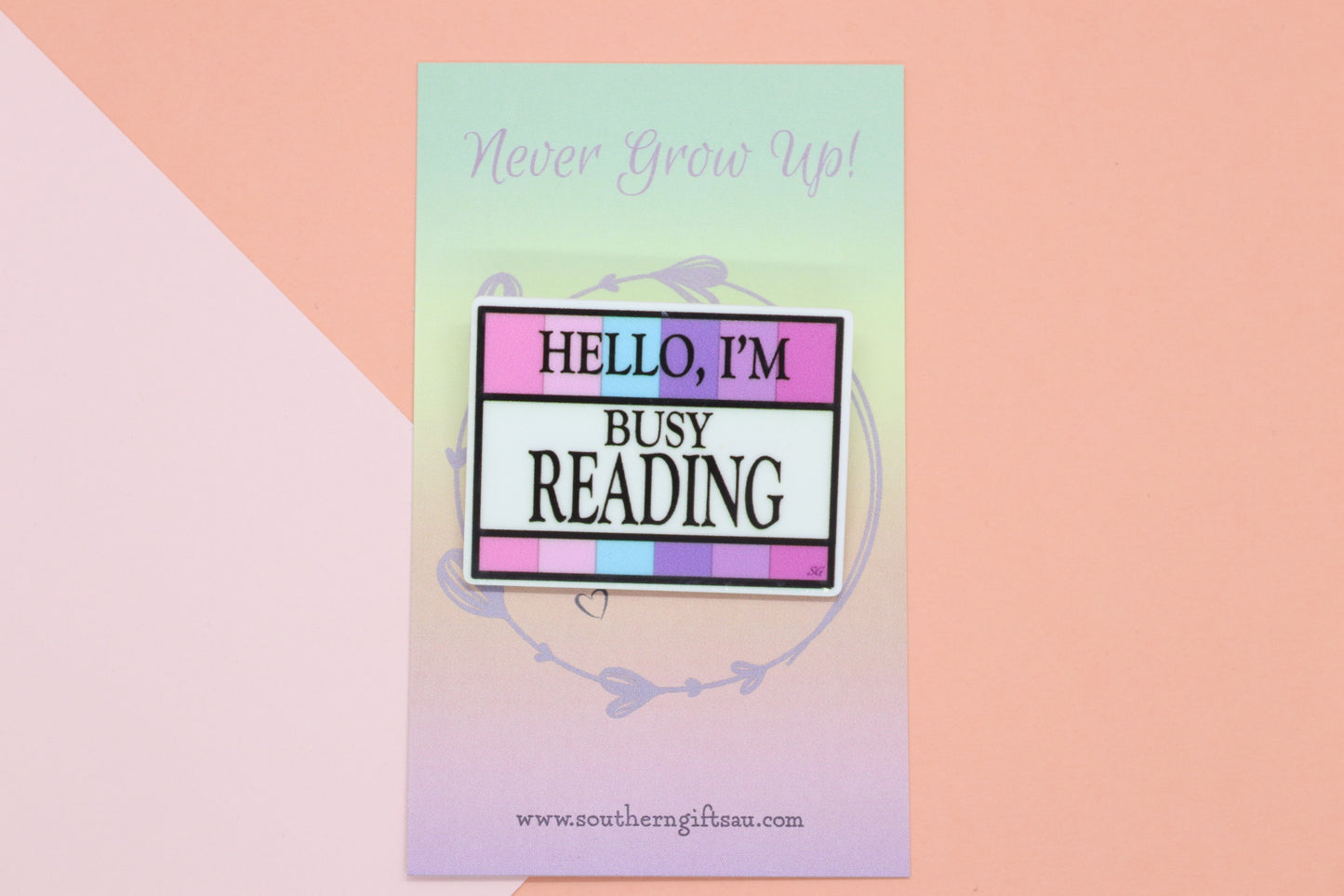 Hello, I'm Busy Reading Badge