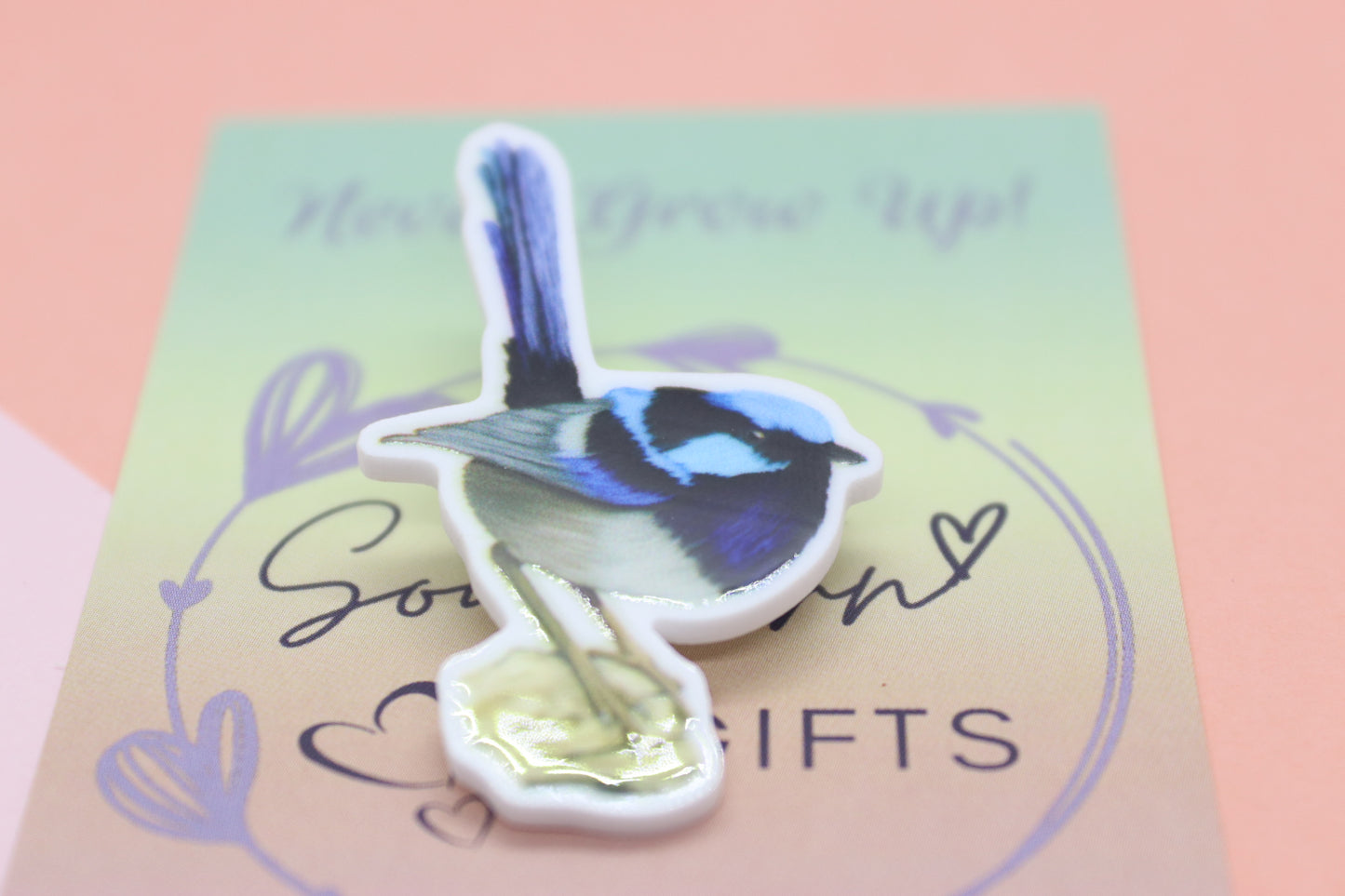 Blue Fairy Wren Badge