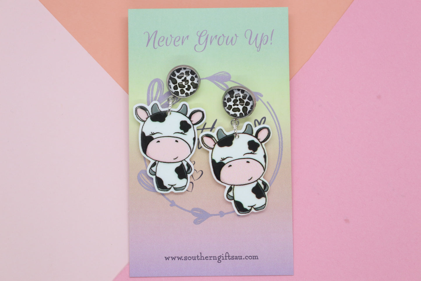 Petite Cow Earrings
