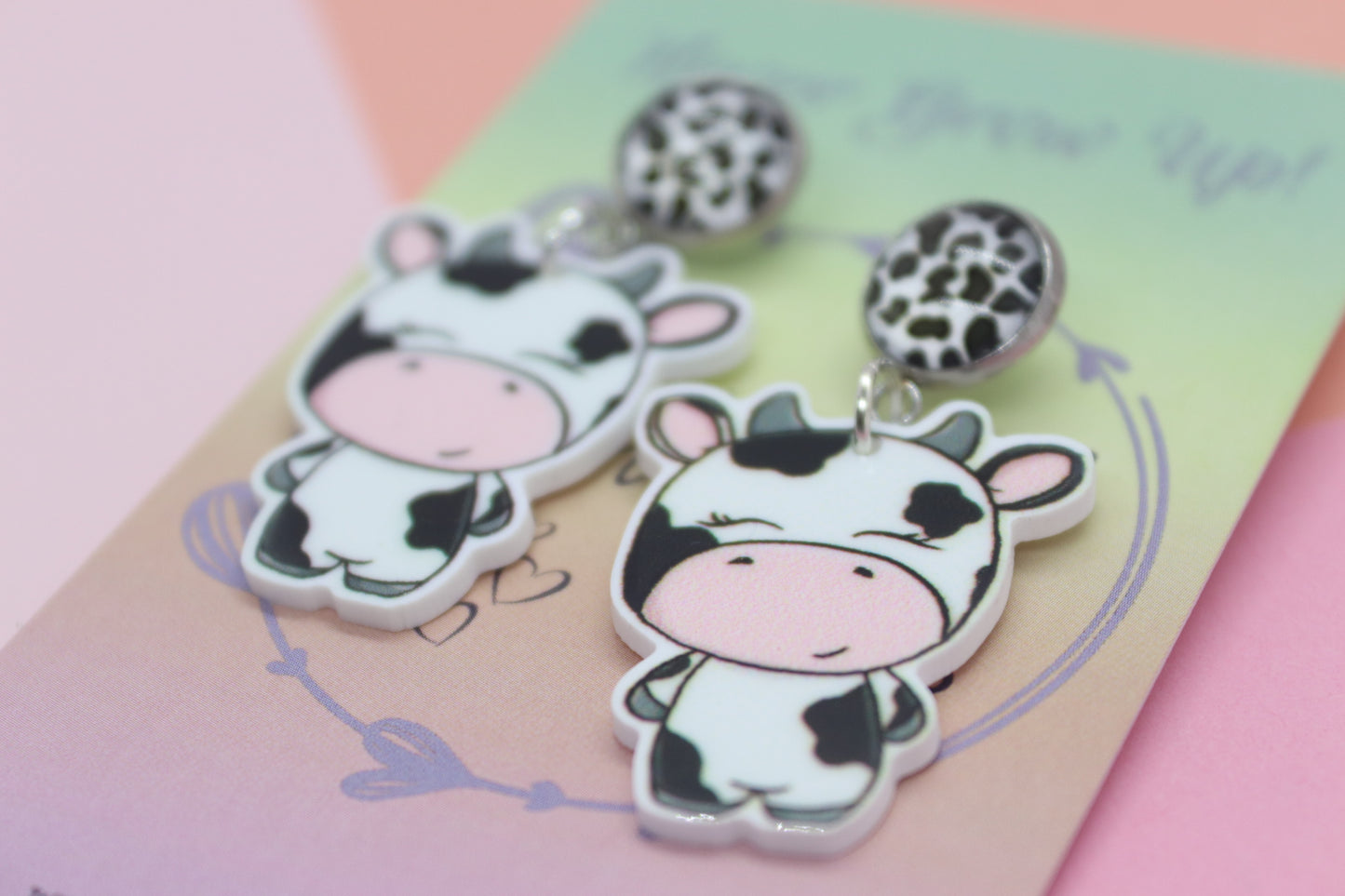 Petite Cow Earrings