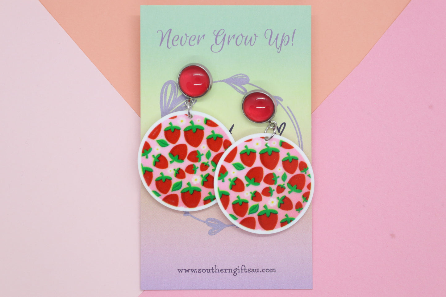Strawberry Statement Earrings
