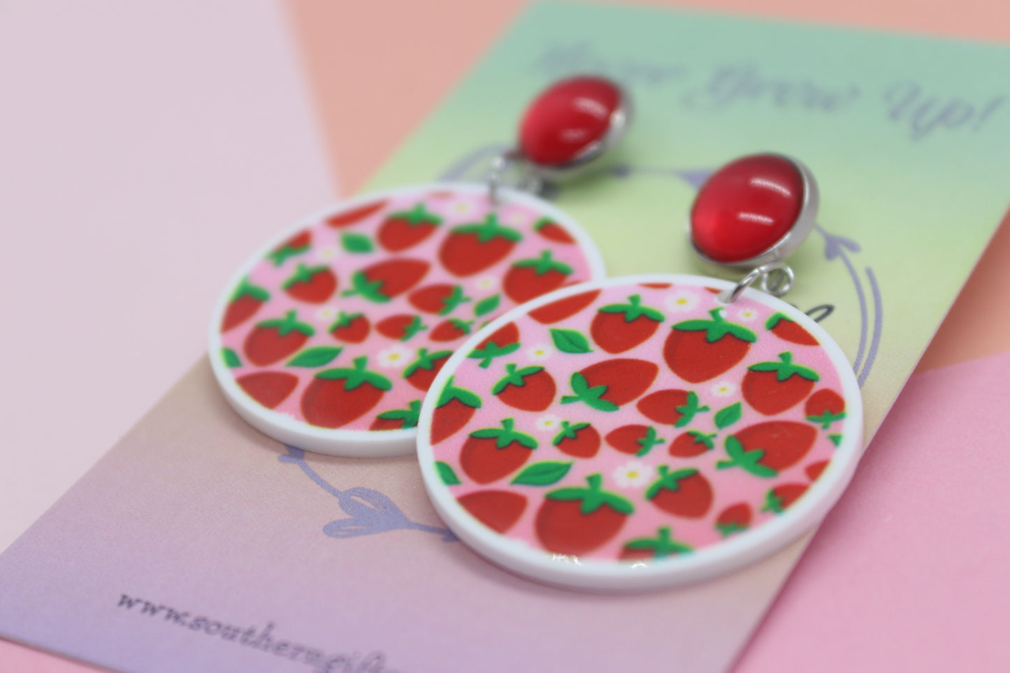 Strawberry Statement Earrings