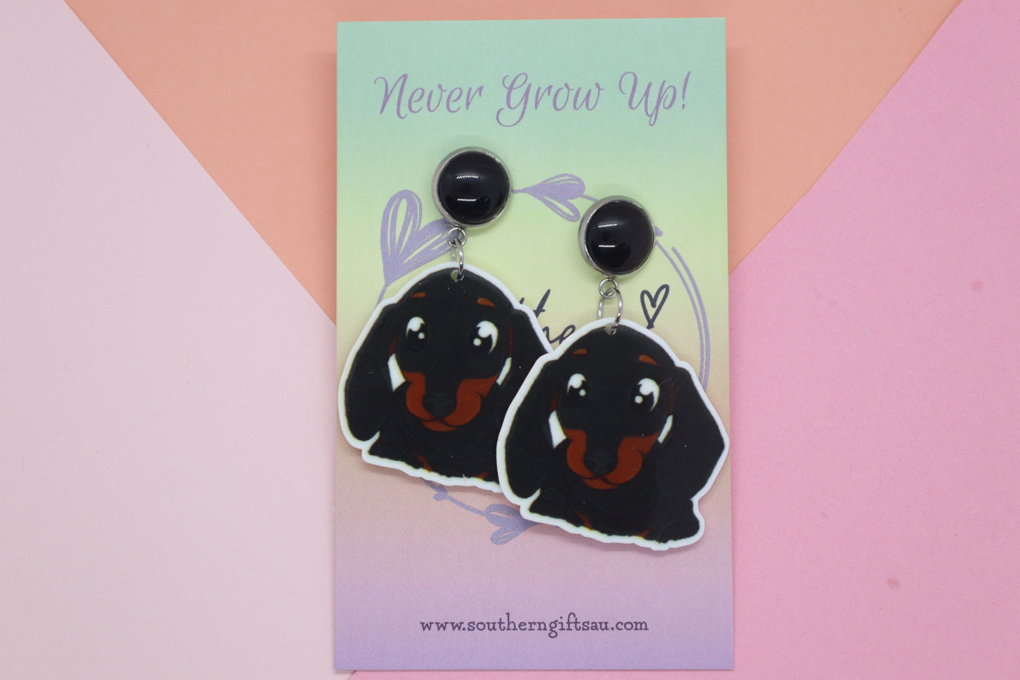 Petite Dashchund Earrings