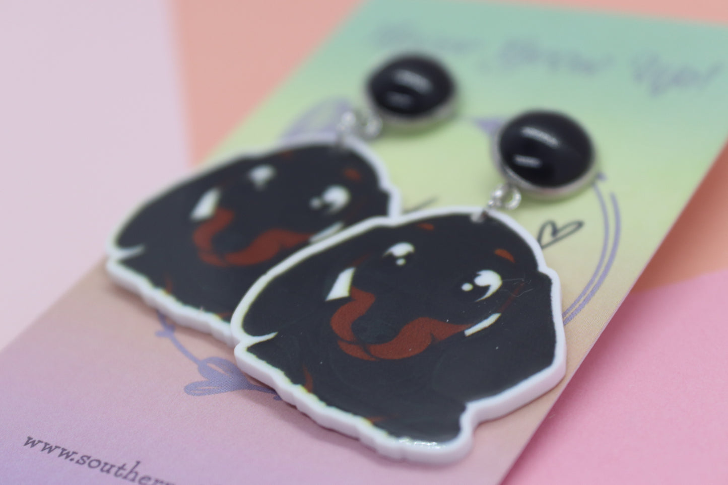 Petite Dashchund Earrings