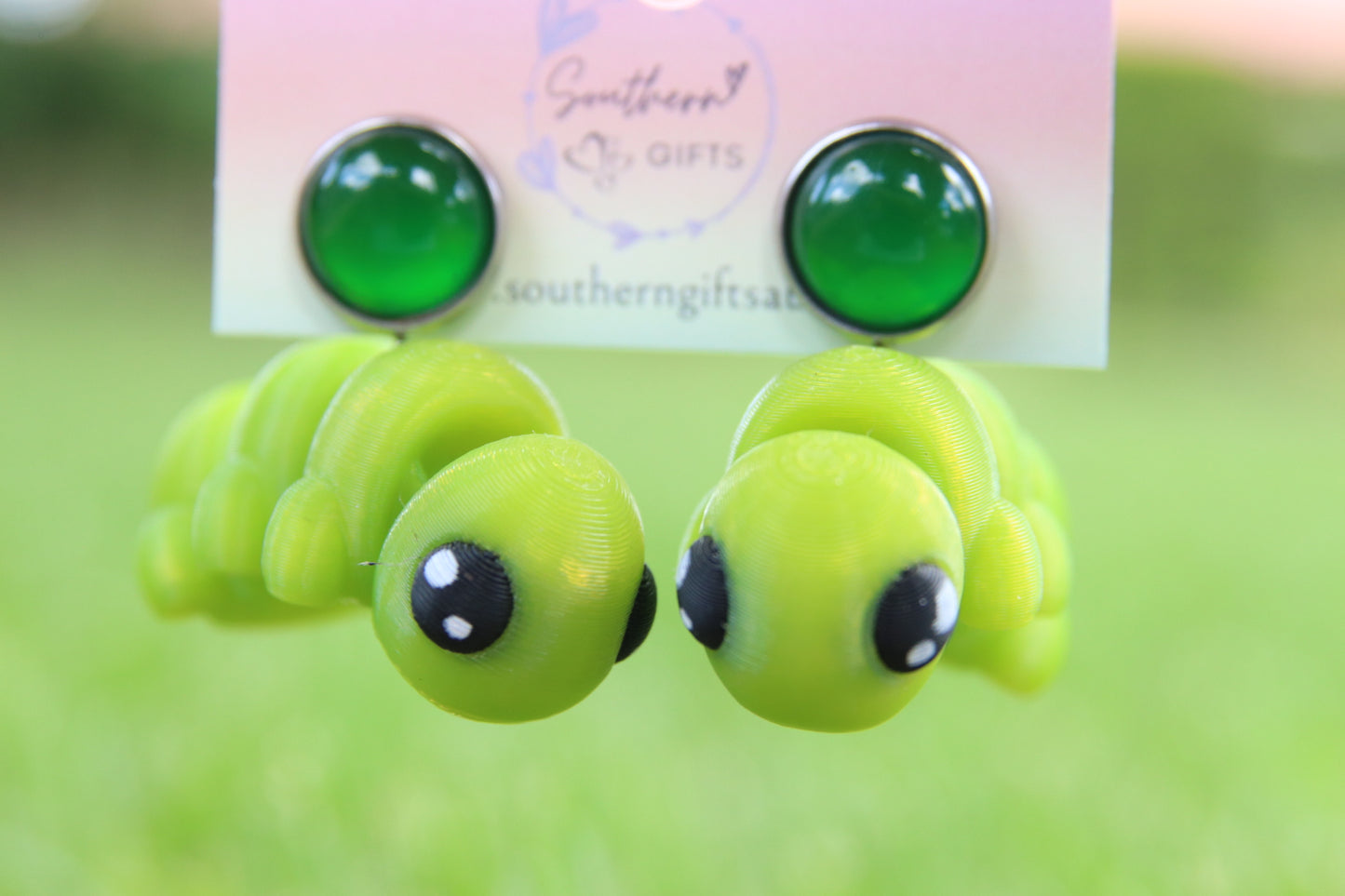 3D Caterpillar Earrings