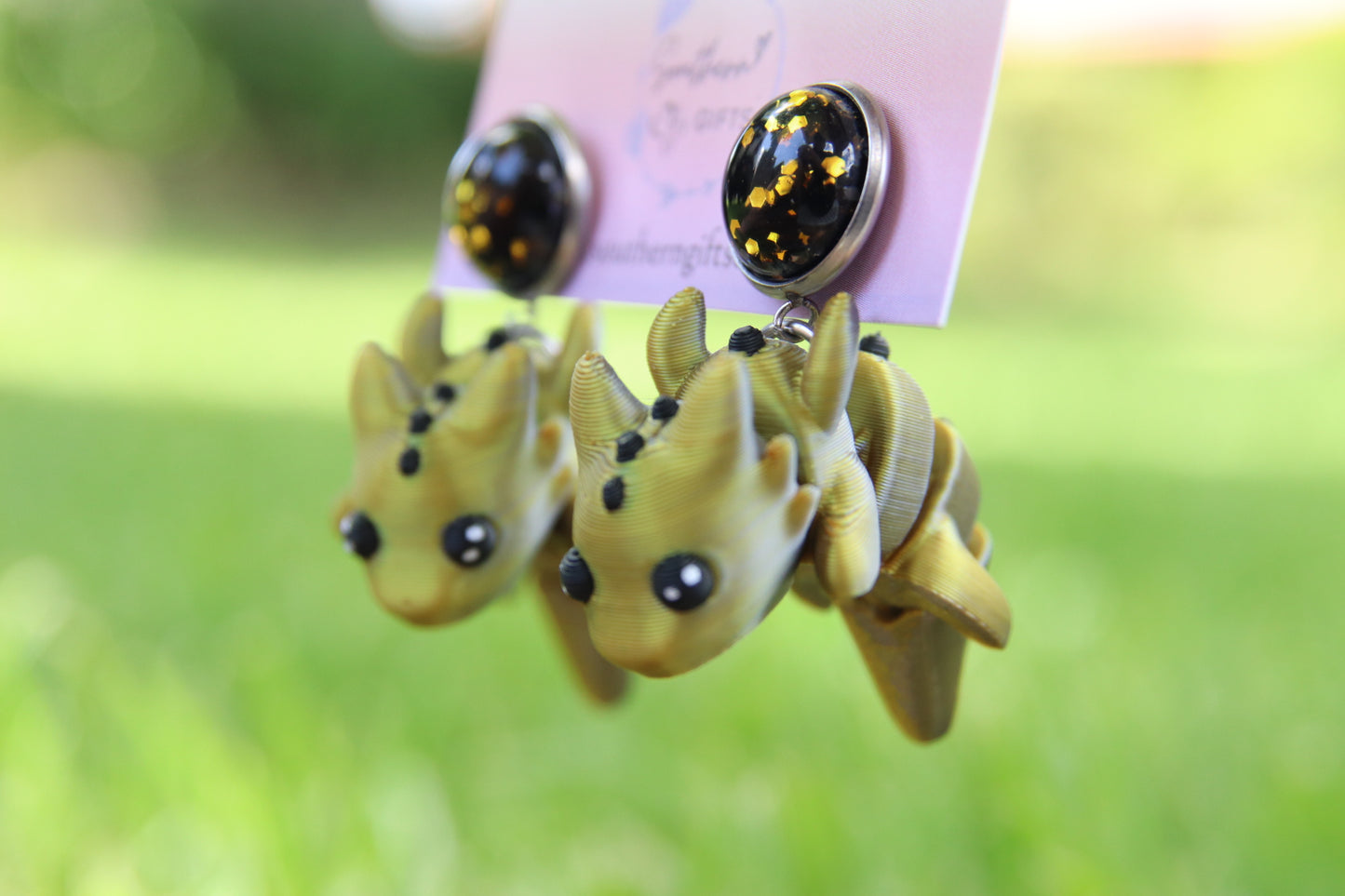 3D Dragon Earrings