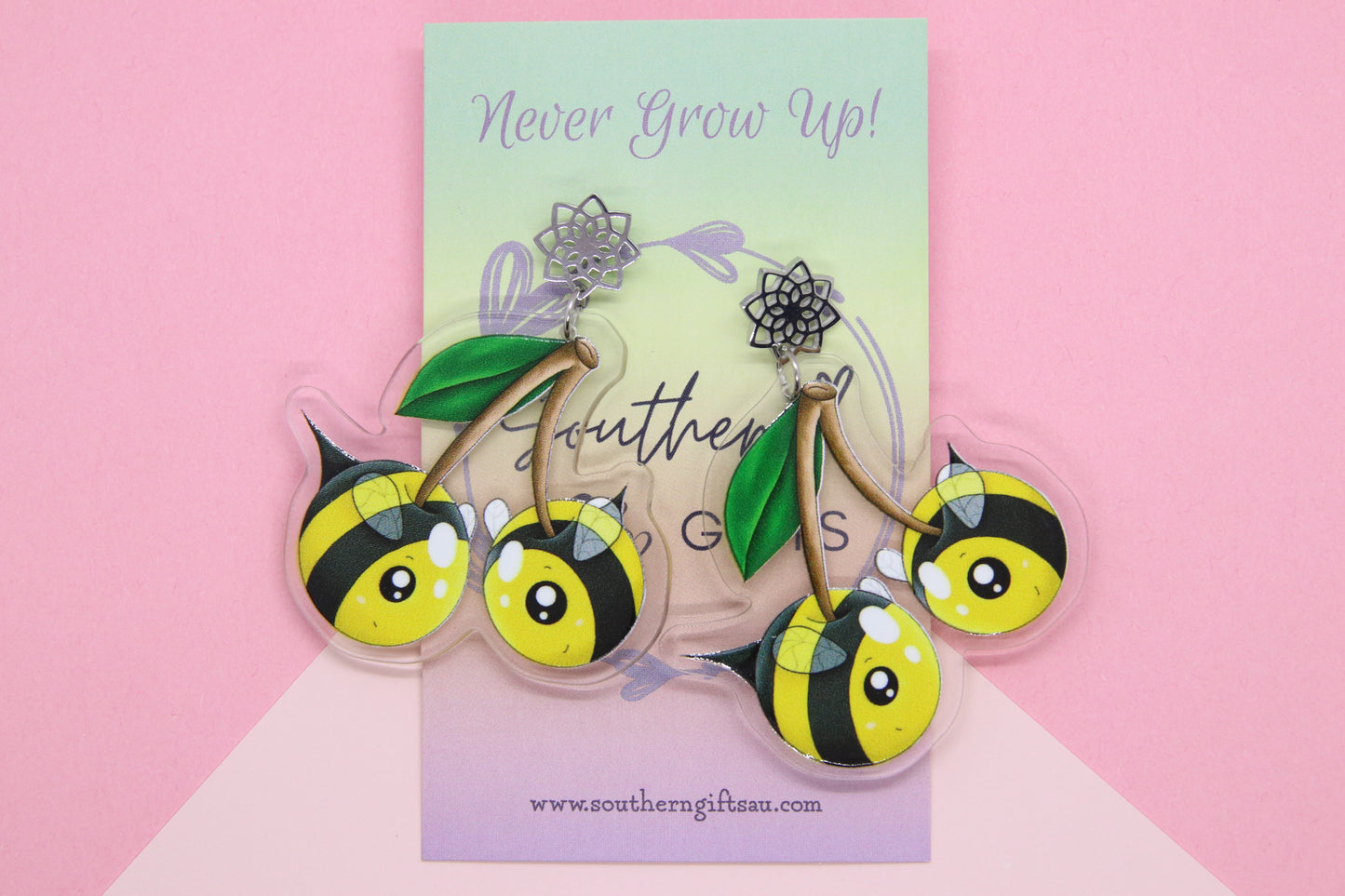 Cherry Bee Statement Earrings