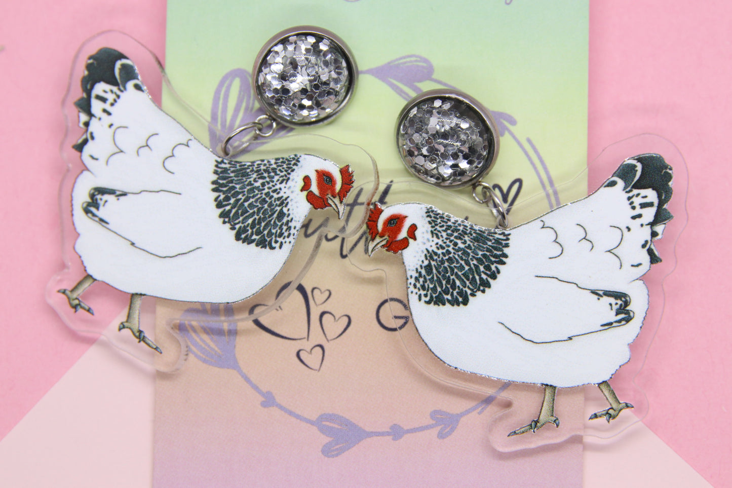 Sussex Chicken Statement Earrings