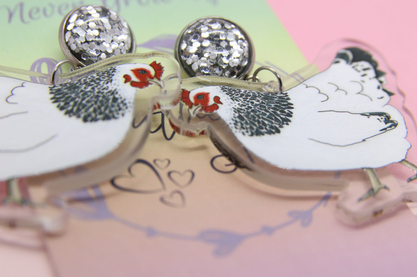 Sussex Chicken Statement Earrings