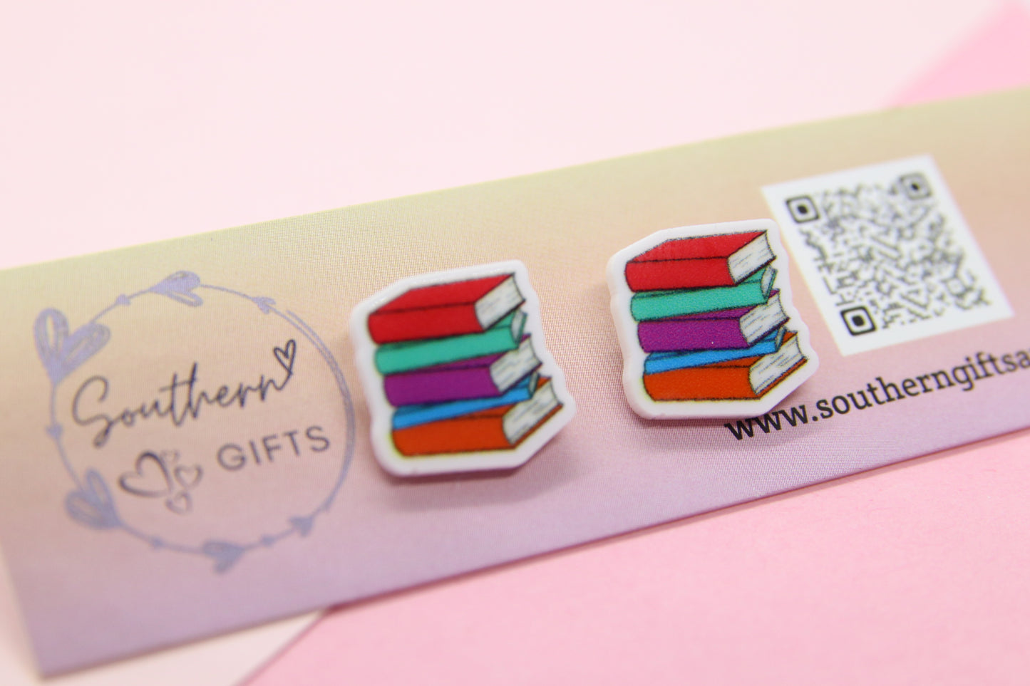 ACOTAR Book Stack Stud Earrings