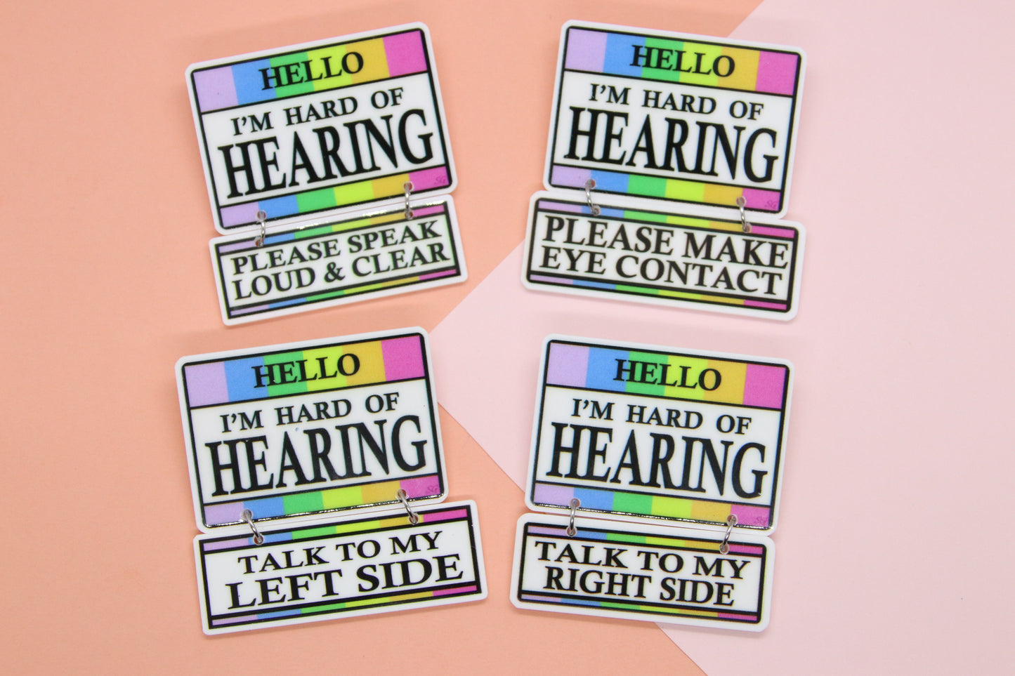 Hello, I'm Hard of Hearing Double Medical Badge