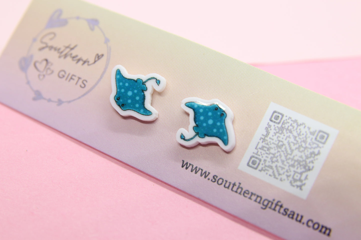 Stingray Stud Earrings