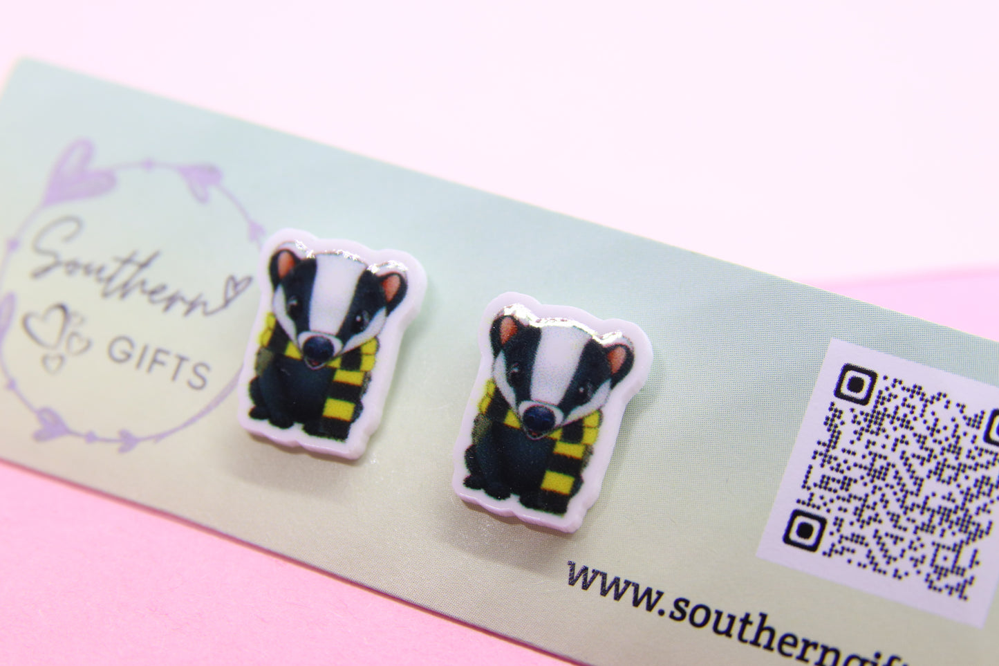 Hufflepuff Inspired Stud Earrings