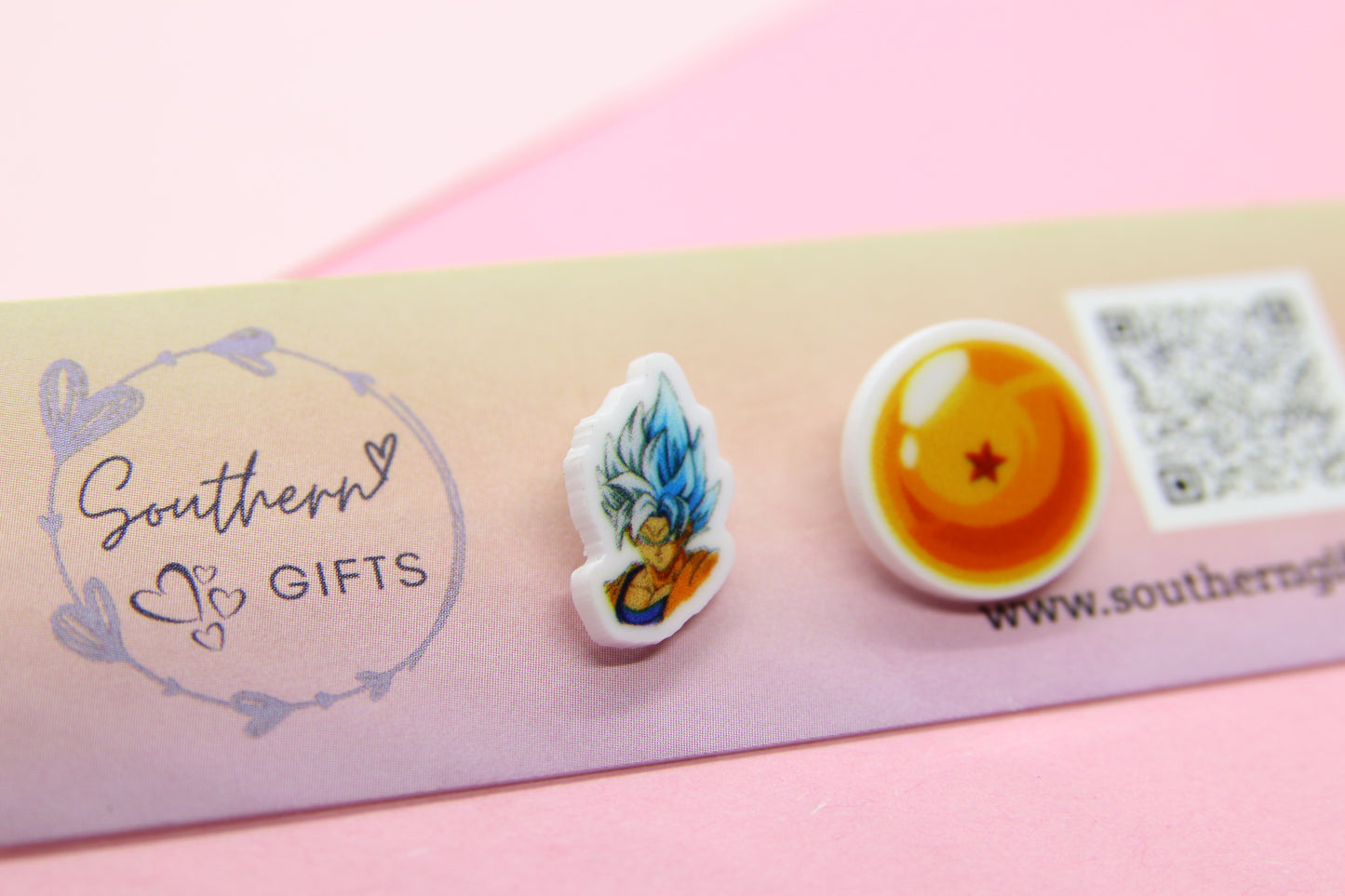 Dragonball Inspired Stud Earrings