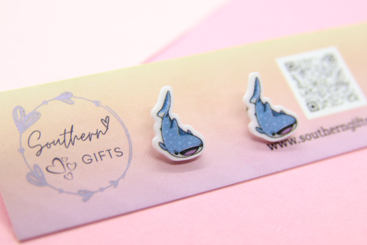 Whale Shark Stud Earrings