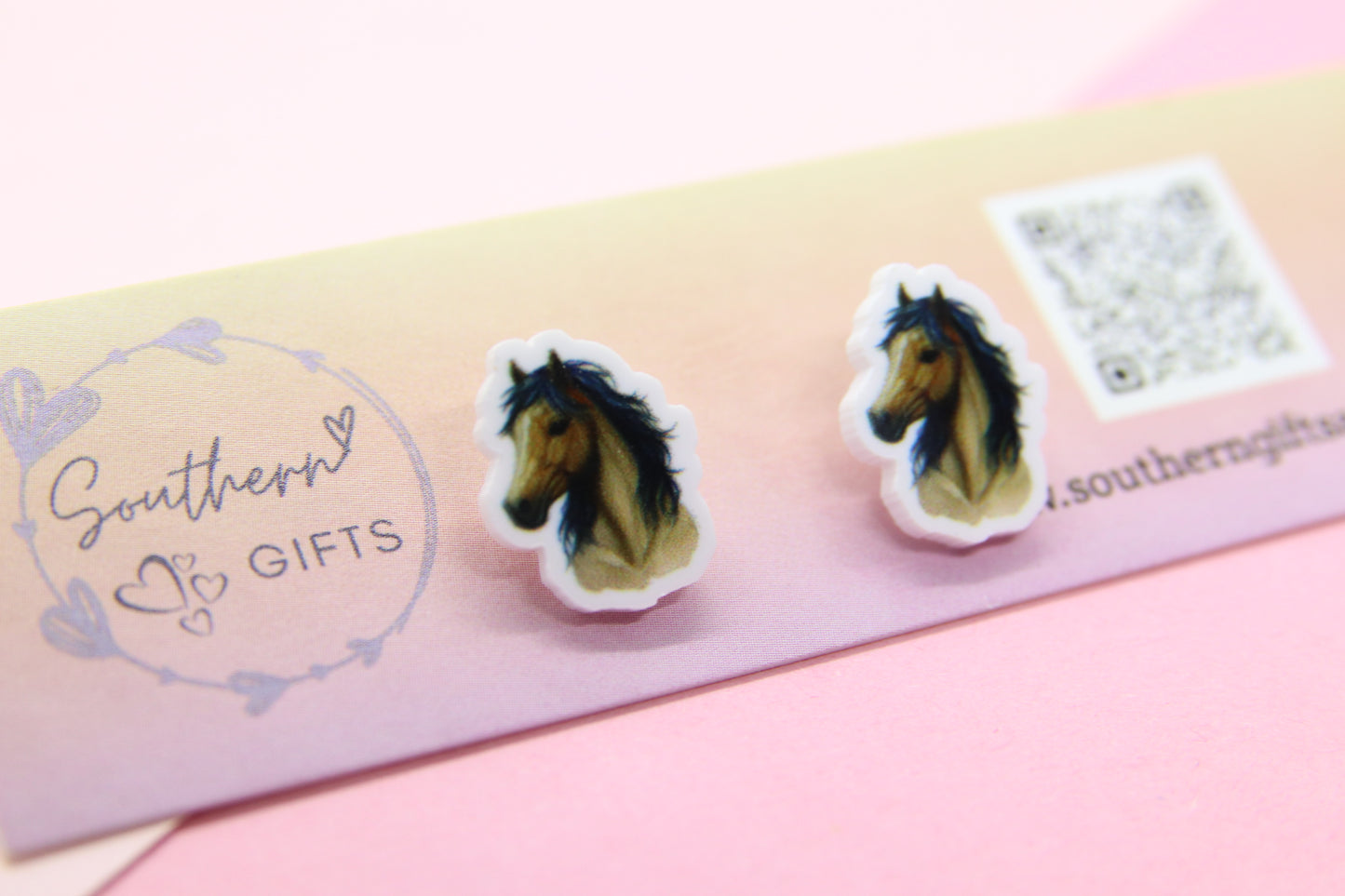 Horse Stud Earrings