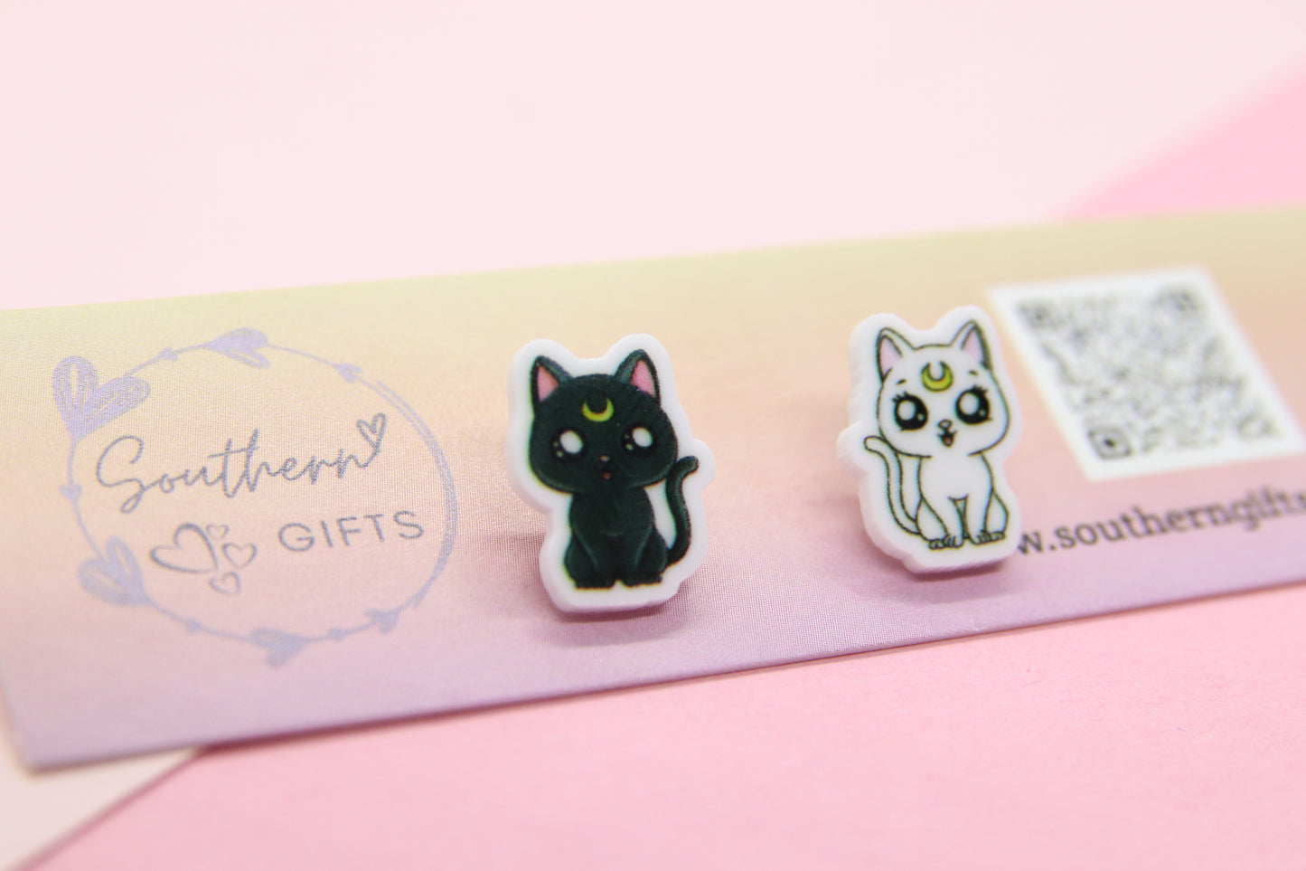 Sailor Moon Cats Stud Earrings