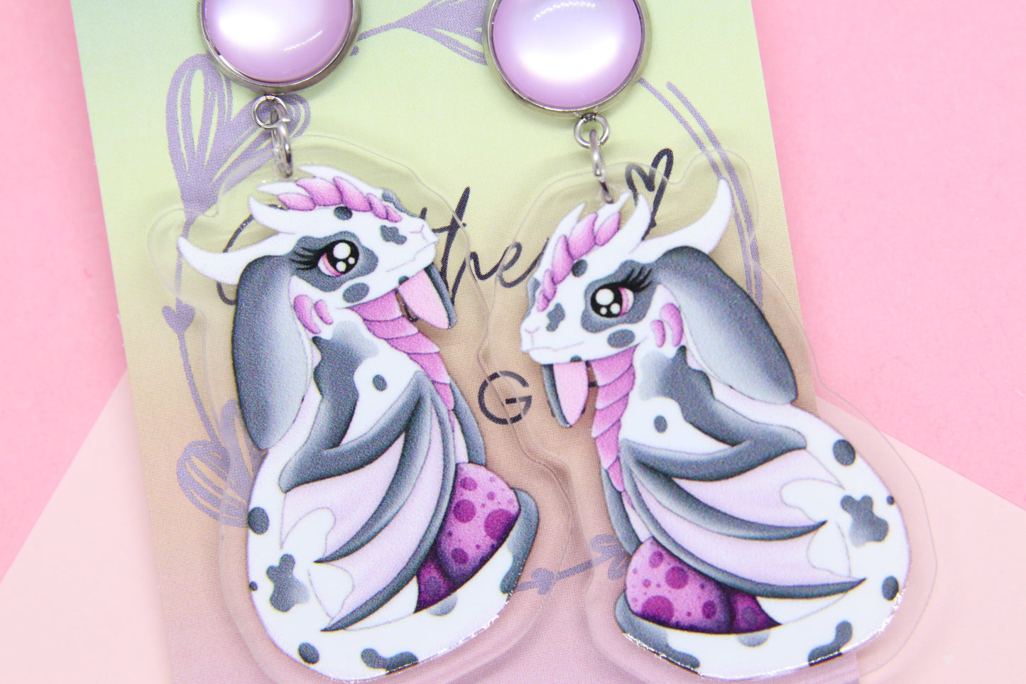 Bunny Dragon Floof Earrings