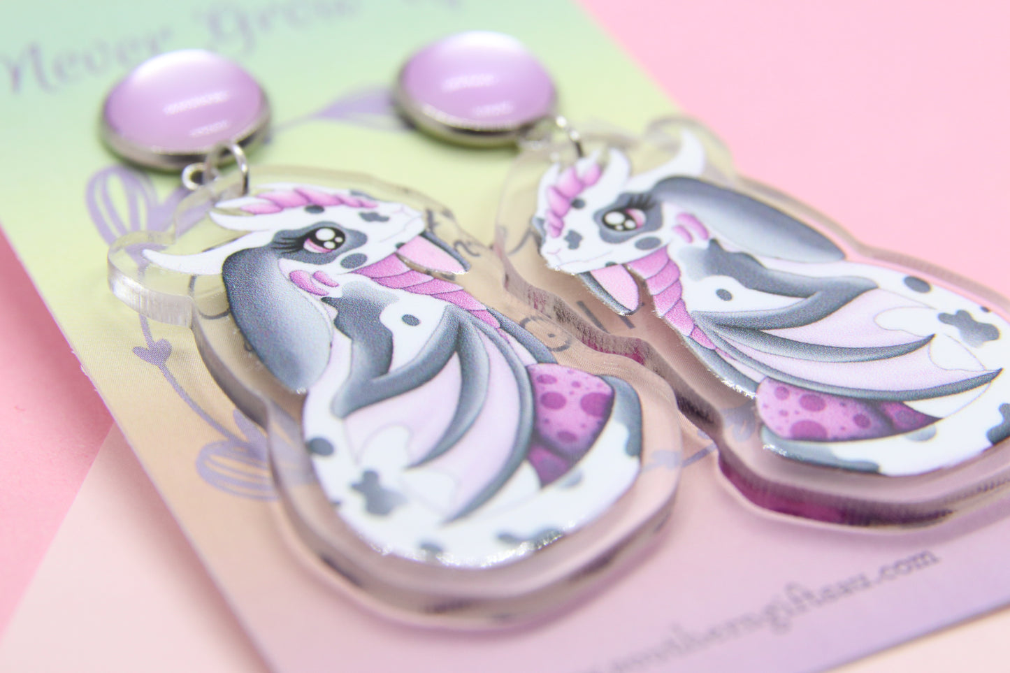 Bunny Dragon Floof Earrings