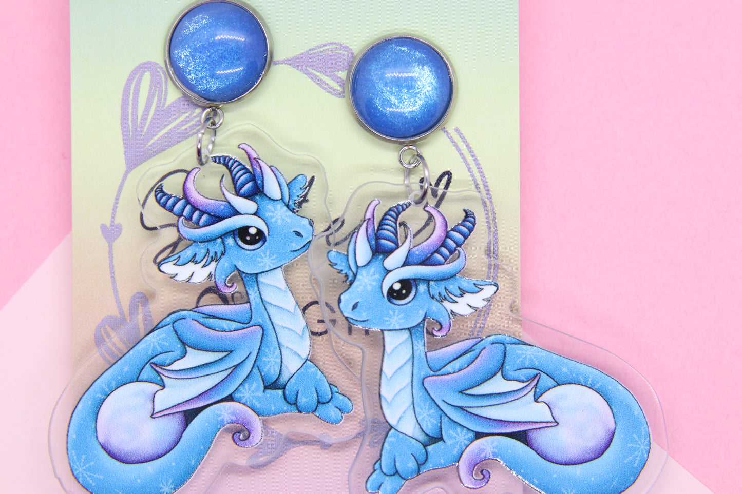 Ice Dragon Earrings