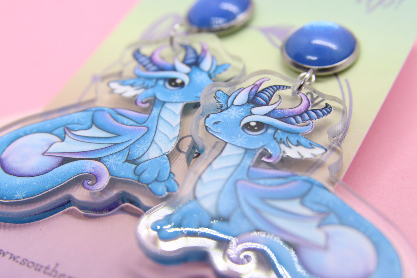 Ice Dragon Earrings