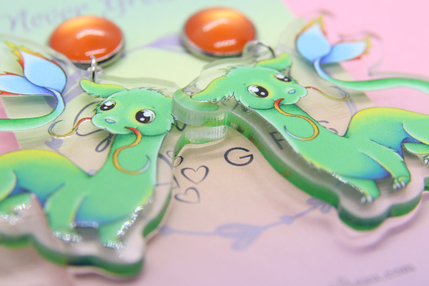 Mermaid Ferret Floof Earrings