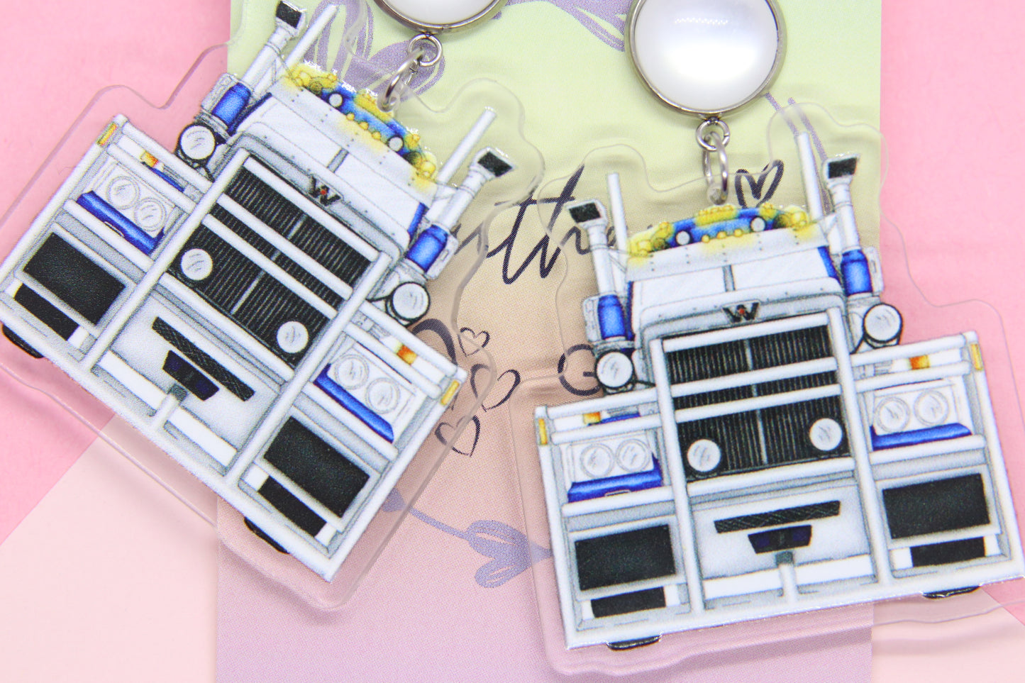 Western Star Truck Earrings