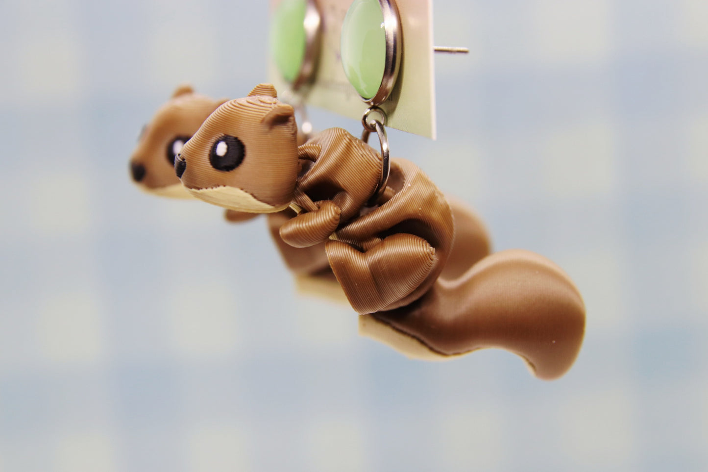 3D Squirrell Earrings