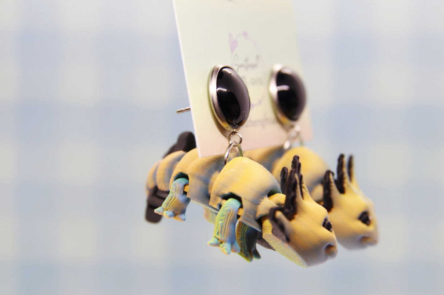 3D Colourshift Axolotl Earrings