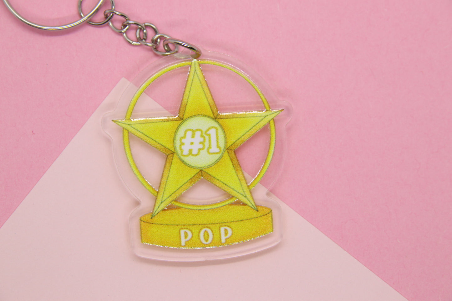 #1 Pop Trophy Keyring