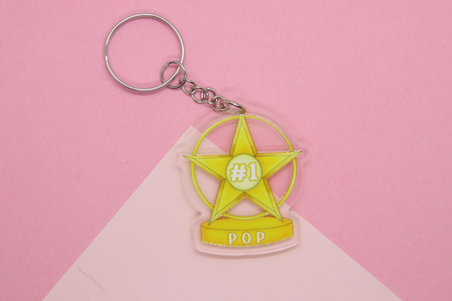 #1 Pop Trophy Keyring