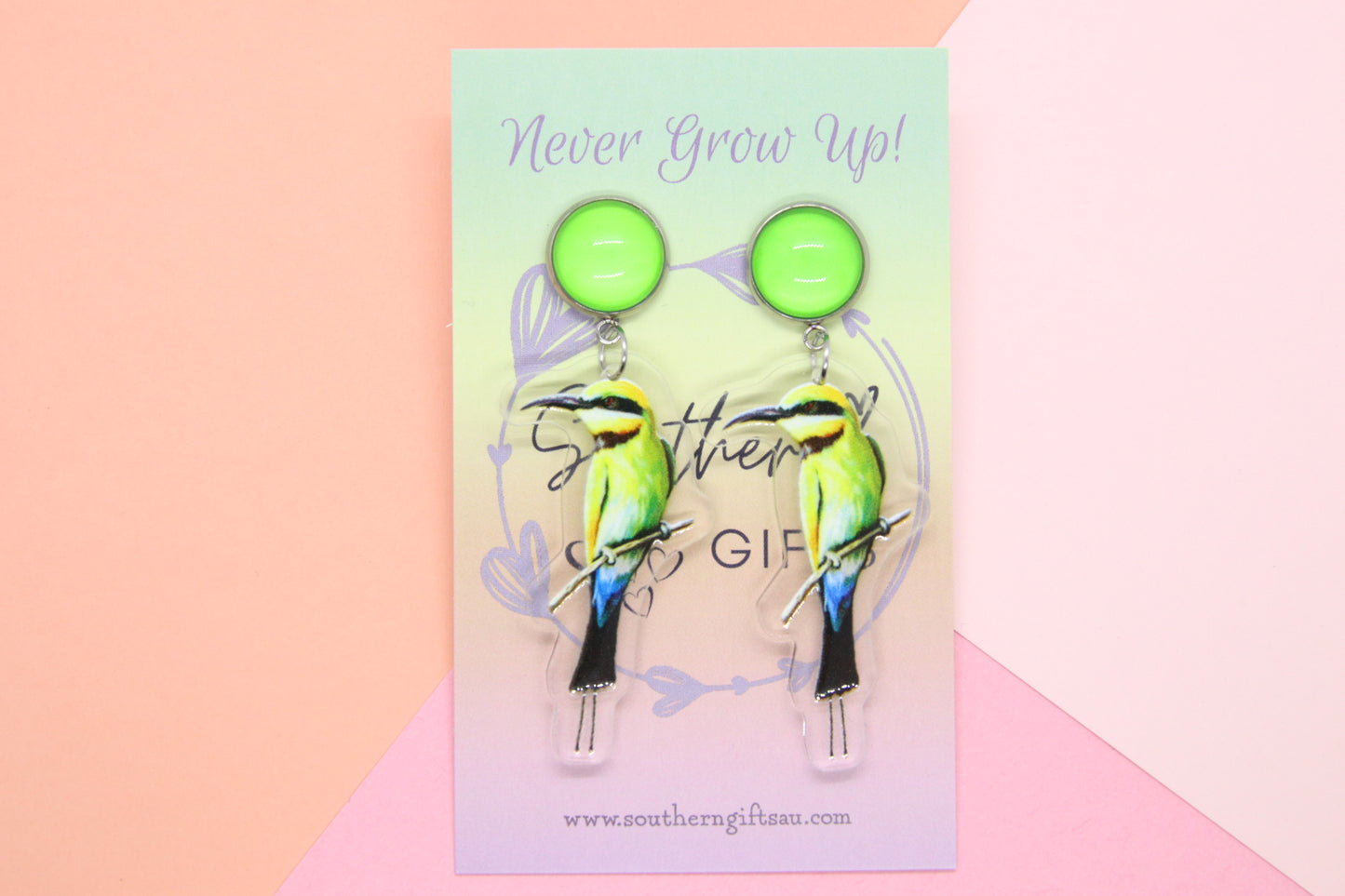Rainbow Bee Eater Earrings