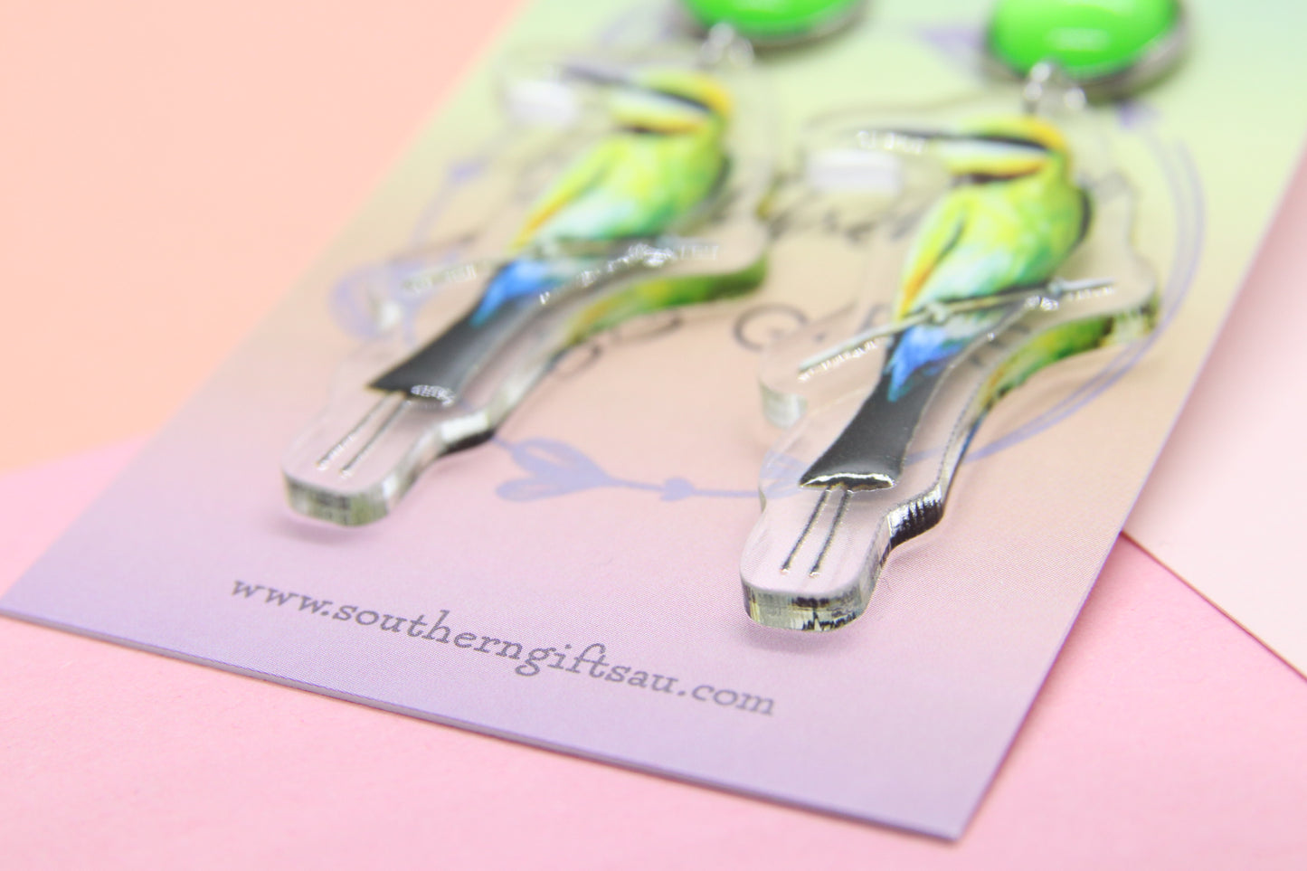 Rainbow Bee Eater Earrings