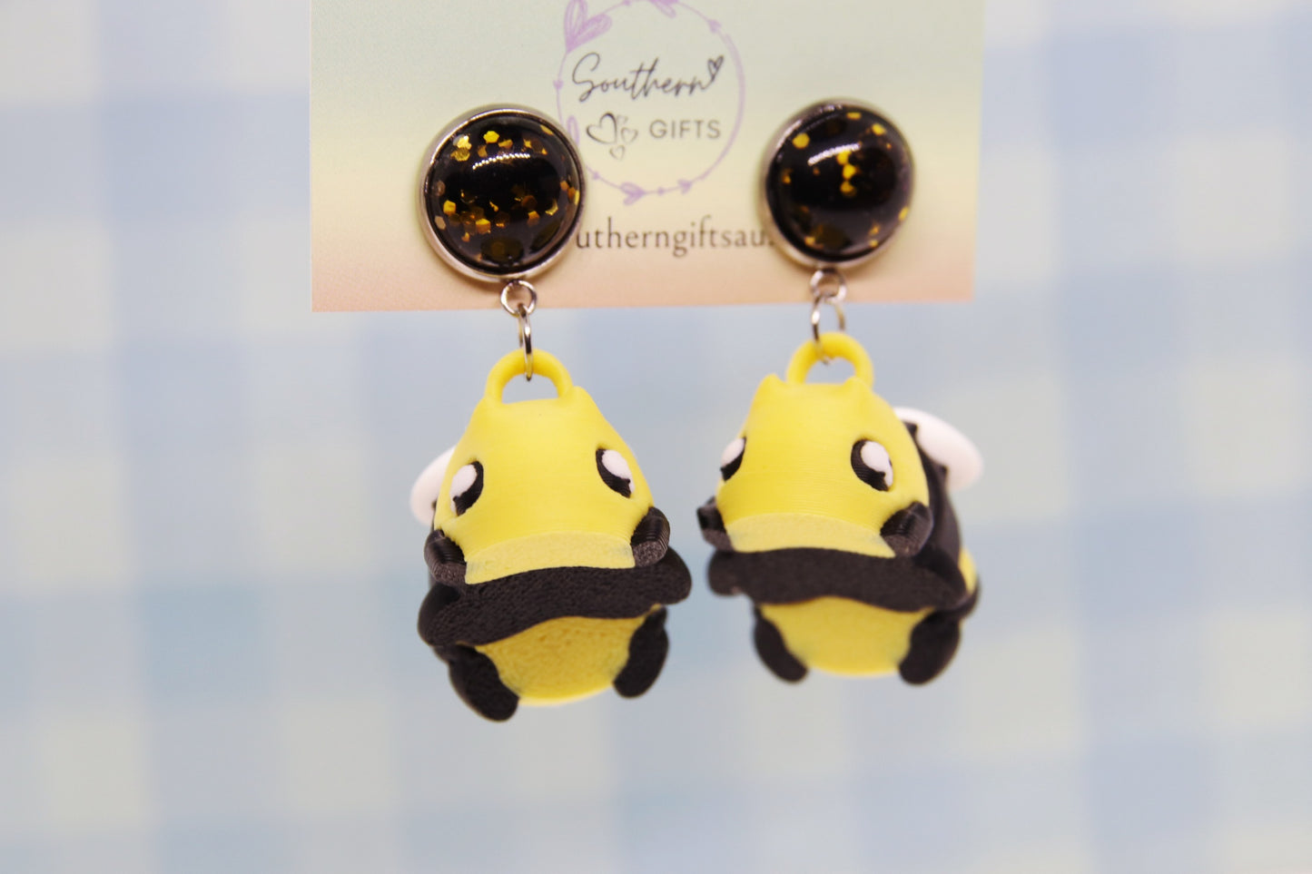 3D Bee Earrings