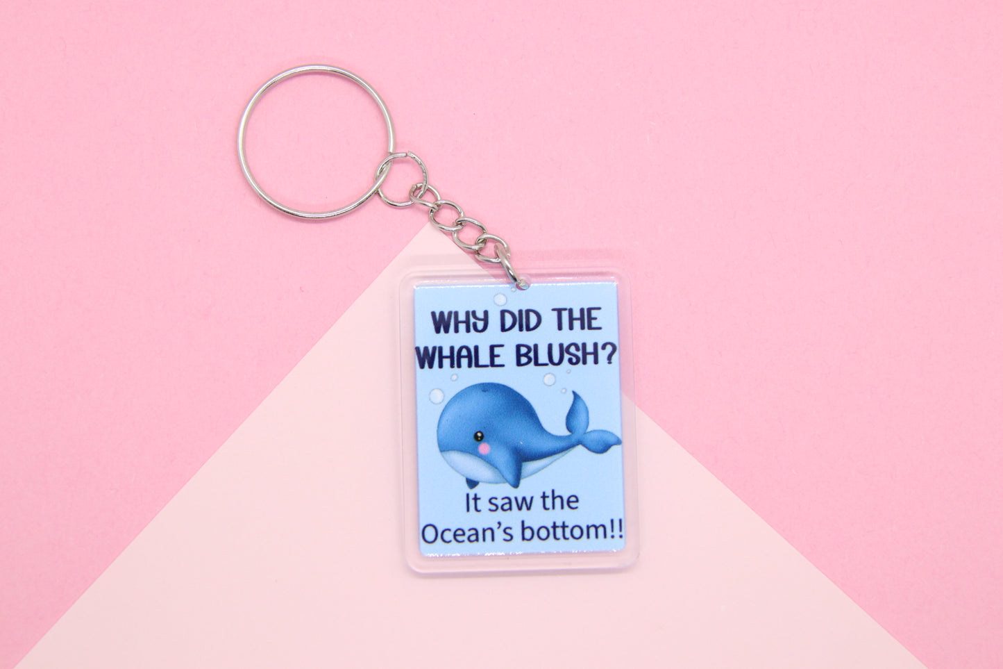 Whale Joke Keyring