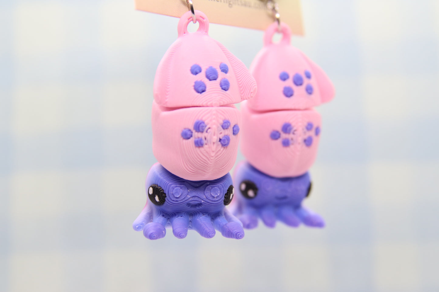 3D Squid Earrings