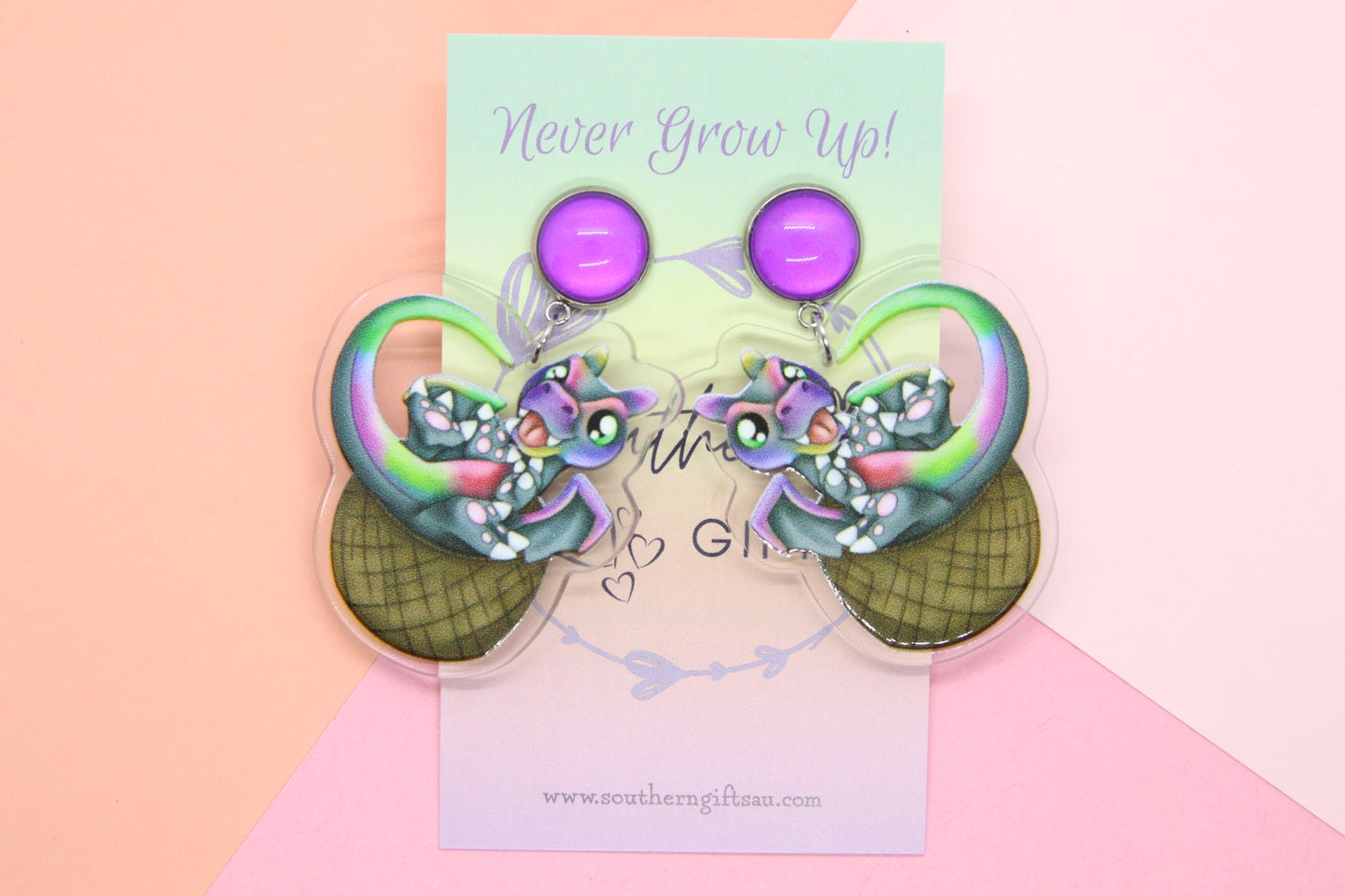 Dragon In A Basket Earrings