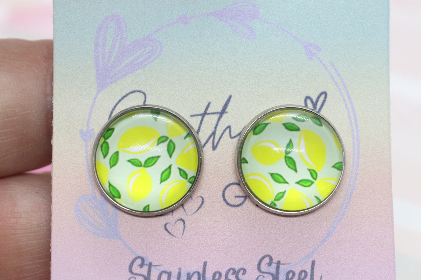 Deluxe Lemons Stud Earrings - Multiple Sizes