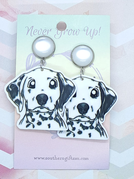 Standard Dalmation Statement Earrings