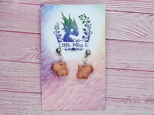 Capybara Stud Earrings