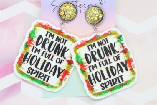 Standard Christmas Holiday Spirit Statement Earrings