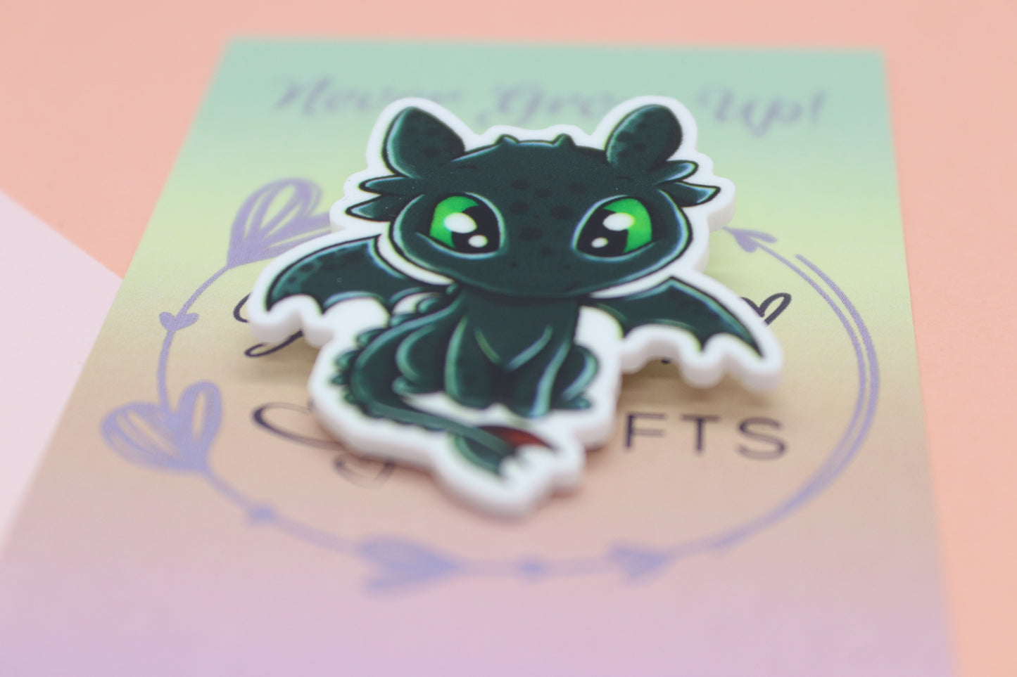 Toothless Inspired Badge