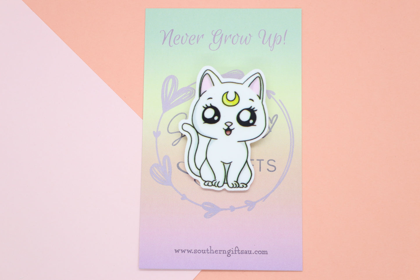 Sailor Moon Inspired White Cat Bage