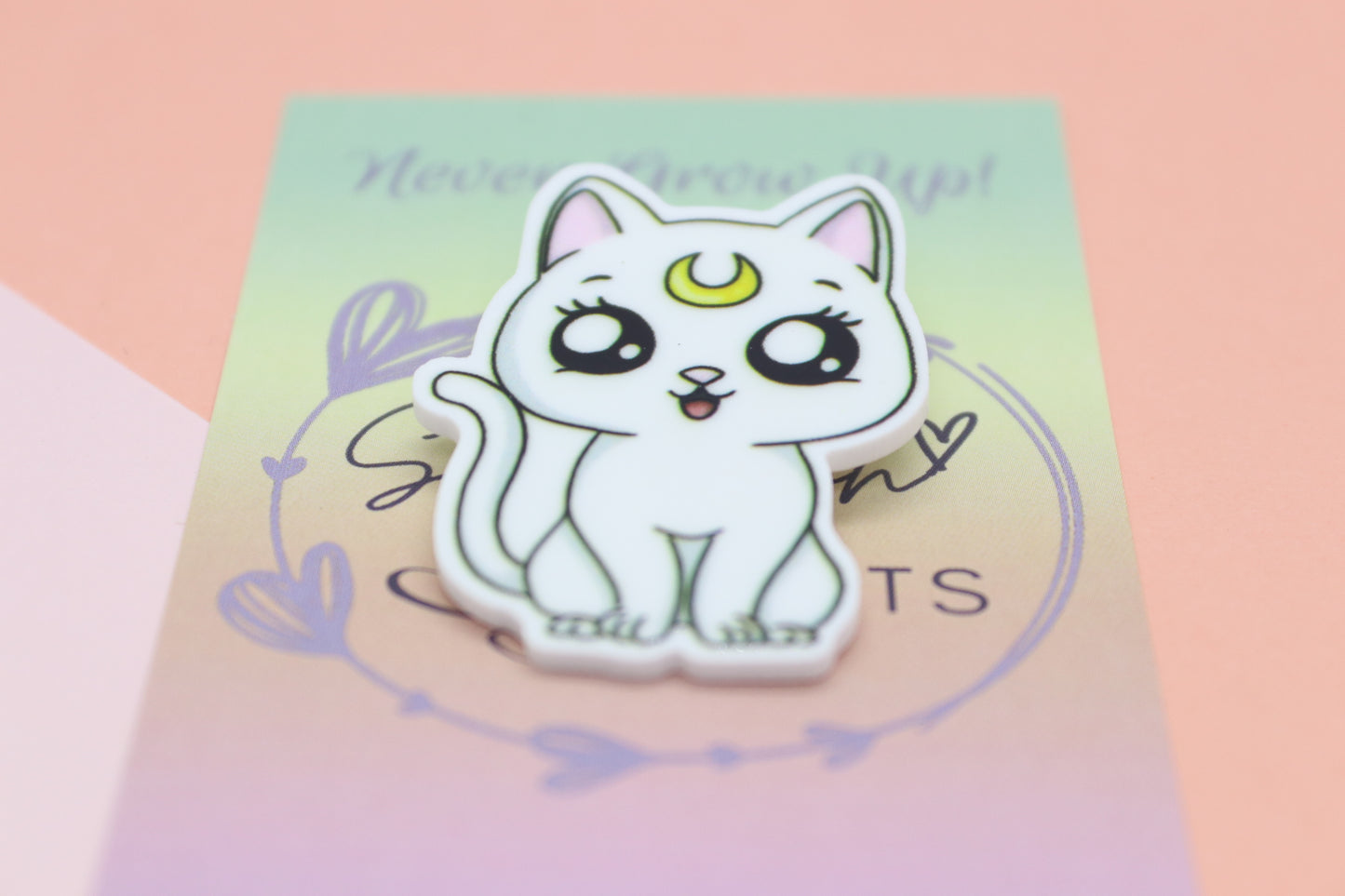 Sailor Moon Inspired White Cat Bage