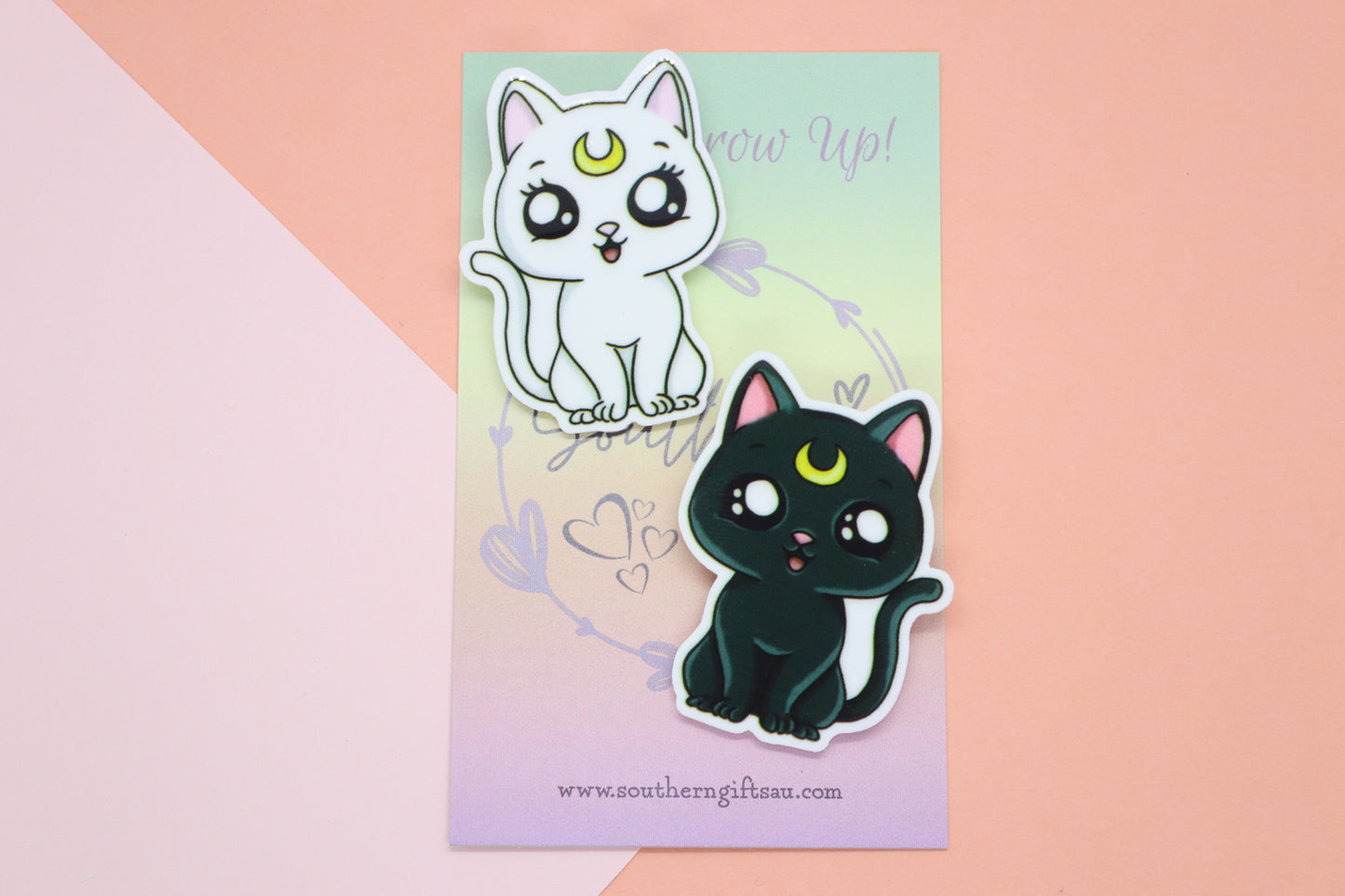 Sailor Moon Inspired Black Cat Badge