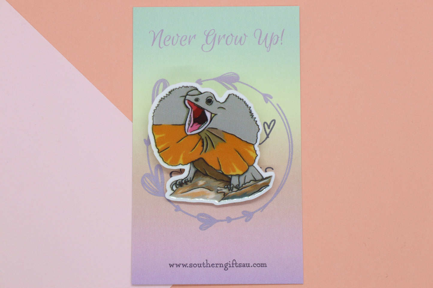 Frill Neck Lizard Badge