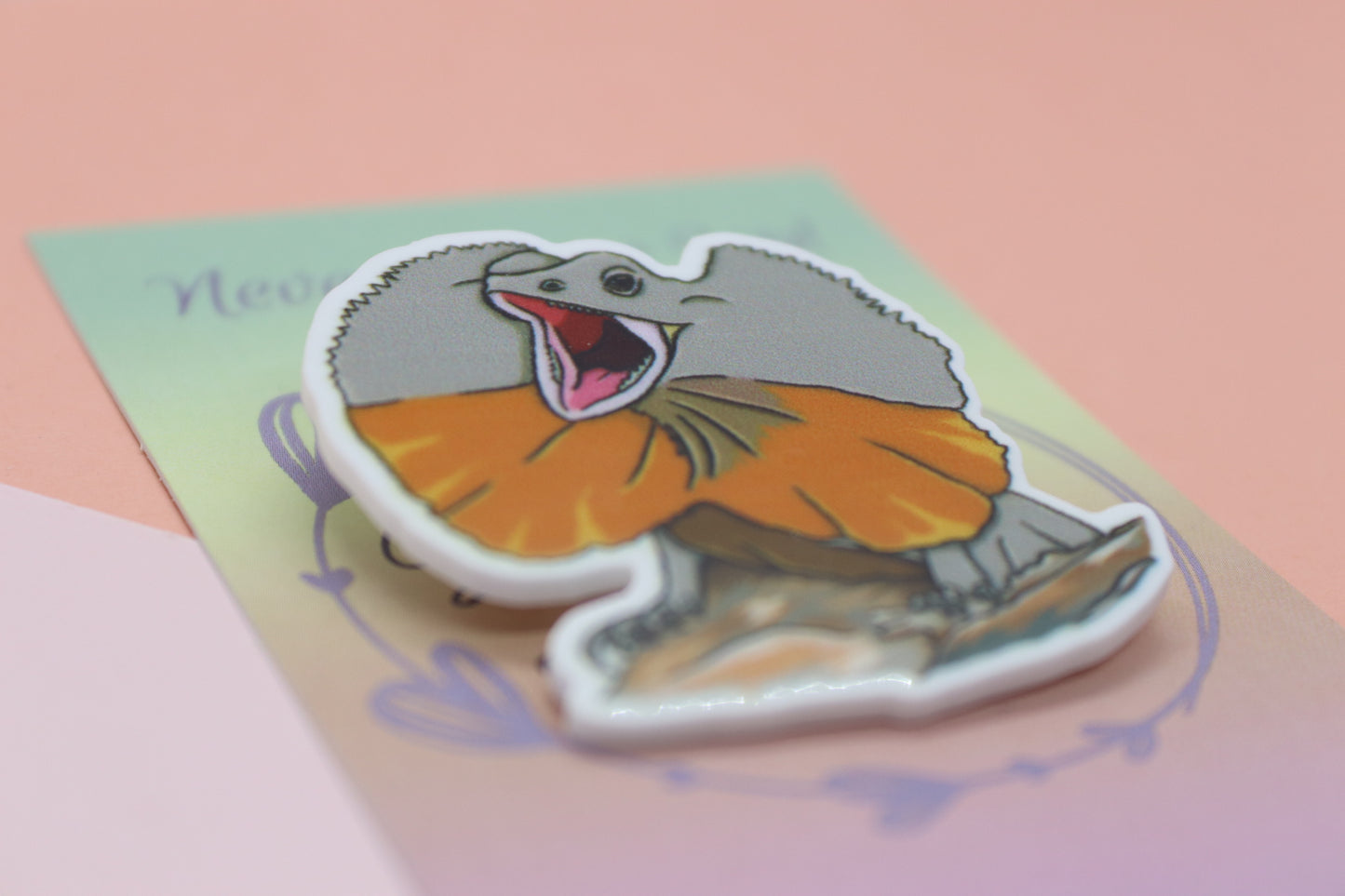 Frill Neck Lizard Badge