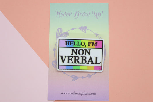 Hello, I'm Non Verbal Badge