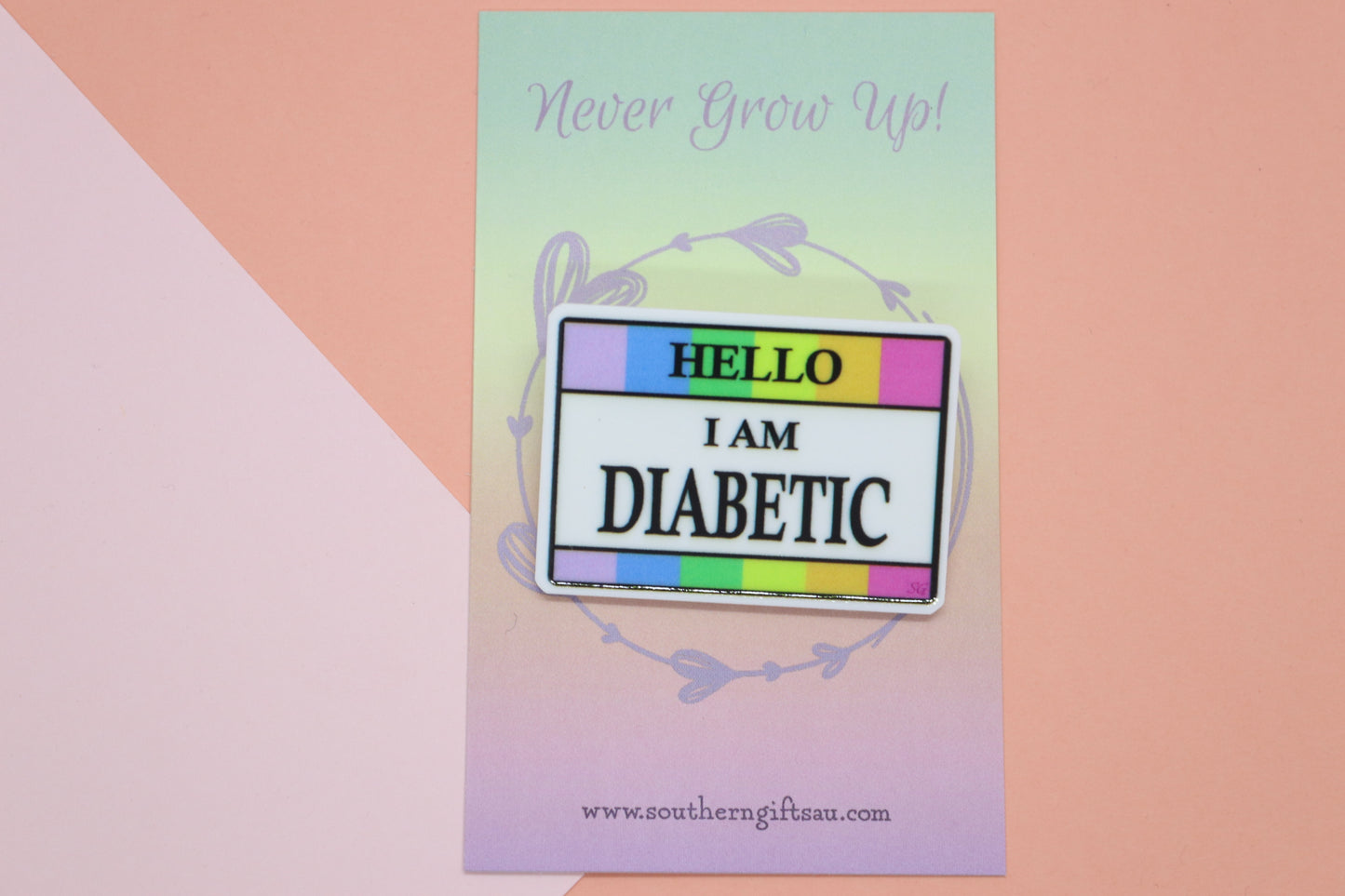 Hello I'm Diabetic Badge