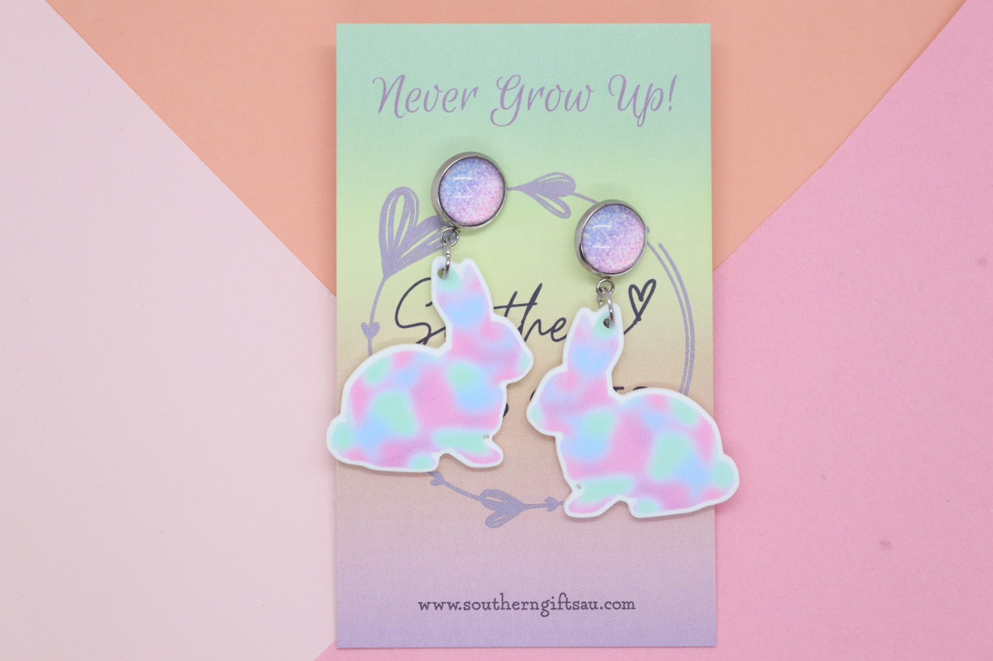 Petite Pastel Bunny Earrings